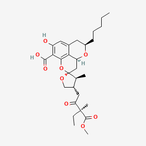 molecular formula C29H40O9 B1263399 Berkelic acid CAS No. 905305-61-5