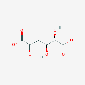 molecular formula C6H6O7-2 B1263406 2-dehydro-3-deoxy-D-glucarate(2-) 