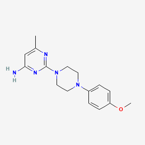 molecular formula C16H21N5O B12634081 2-[4-(4-Methoxyphenyl)piperazin-1-yl]-6-methylpyrimidin-4-amine CAS No. 1333960-52-3