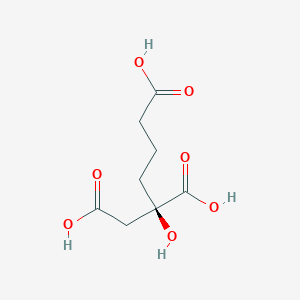 molecular formula C8H12O7 B1263418 (2R)-dihomocitric acid 