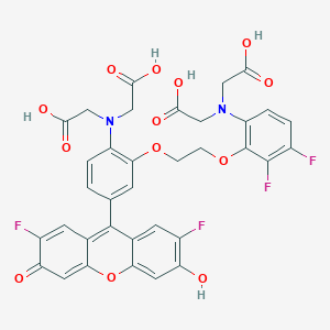 molecular formula C35H26F4N2O13 B1263422 Fluo-4FF 