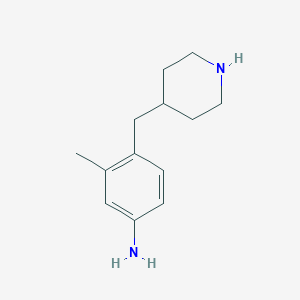 molecular formula C13H20N2 B12634233 3-Methyl-4-(piperidin-4-ylmethyl)aniline 