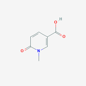 molecular formula C7H7NO3 B126343 1-Methyl-6-oxo-1,6-dihydropyridine-3-carboxylic acid CAS No. 3719-45-7