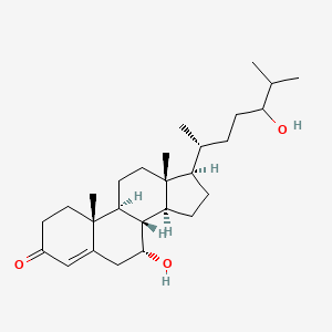 molecular formula C27H44O3 B1263431 7alpha,24-Dihydroxycholest-4-en-3-one 