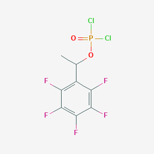 molecular formula C8H4Cl2F5O2P B12634347 1-(Pentafluorophenyl)ethyl phosphorodichloridate CAS No. 921624-84-2