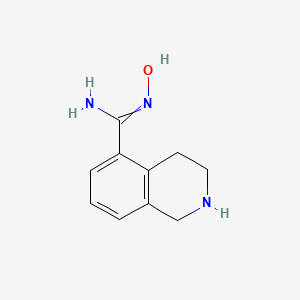 molecular formula C10H13N3O B12634354 n'-Hydroxy-1,2,3,4-tetrahydroisoquinoline-5-carboximidamide 