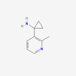 molecular formula C9H12N2 B12634474 1-(2-Methylpyridin-3-YL)cyclopropanamine 