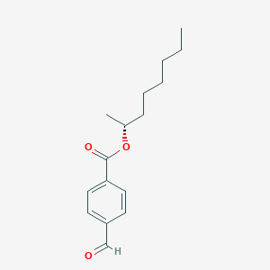 molecular formula C16H22O3 B12634508 (2R)-Octan-2-yl 4-formylbenzoate CAS No. 921937-87-3