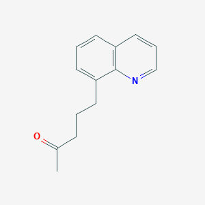 molecular formula C14H15NO B12634519 5-(Quinolin-8-yl)pentan-2-one CAS No. 920491-96-9