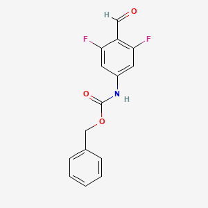 molecular formula C15H11F2NO3 B12634552 Benzyl (3,5-difluoro-4-formylphenyl)carbamate CAS No. 919350-26-8