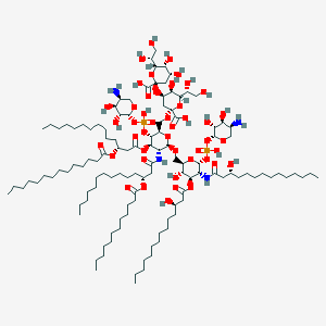 molecular formula C120H220N4O45P2 B1263456 4'-beta-L-Ara4N-alpha-Kdo-(2->4)-alpha-Kdo-(2->6)-[P4'-beta-L-ara4N]-lipid A 