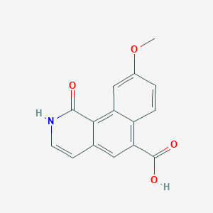 molecular formula C15H11NO4 B12634580 9-Methoxy-1-oxo-1,2-dihydrobenzo[h]isoquinoline-6-carboxylic acid CAS No. 919290-97-4