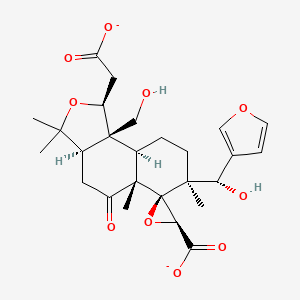 molecular formula C26H32O10-2 B1263484 Limonoate(2-) 