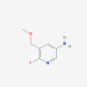 molecular formula C7H9FN2O B12634937 6-Fluoro-5-(methoxymethyl)pyridin-3-amine 