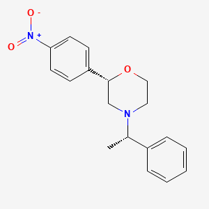molecular formula C18H20N2O3 B12634963 (2S)-2-(4-Nitrophenyl)-4-[(1S)-1-phenylethyl]morpholine CAS No. 920798-95-4