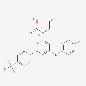 2-[5-(4-Fluorophenoxy)-4'-(trifluoromethyl)biphenyl-3-yl]pentanoic acid