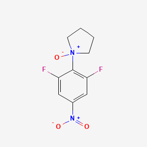molecular formula C10H10F2N2O3 B12635035 1-(2,6-Difluoro-4-nitrophenyl)pyrrolidine 1-oxide CAS No. 922142-65-2