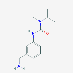molecular formula C12H19N3O B12635043 N'-[3-(Aminomethyl)phenyl]-N-methyl-N-propan-2-ylurea CAS No. 918813-30-6