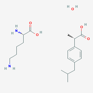 molecular formula C19H34N2O5 B126351 Dexibuprofen Lysine CAS No. 141505-32-0