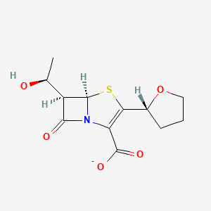 6beta-[(S)-1-hydroxyethyl]-2-[(R)-tetrahydrofuran-2-yl]pen-2-em-3-carboxylate