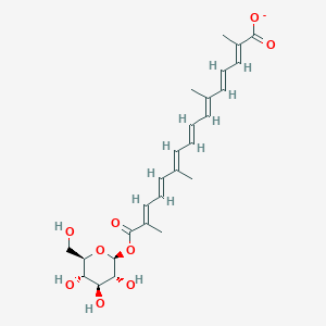 beta-D-glucosyl crocetin(1-)