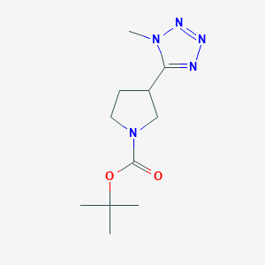 molecular formula C11H19N5O2 B12635285 Tert-butyl 3-(1-methyltetrazol-5-yl)pyrrolidine-1-carboxylate 
