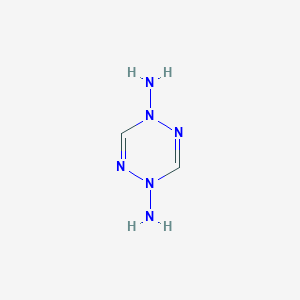molecular formula C2H6N6 B12635289 1,2,4,5-Tetrazine-1,4-diamine CAS No. 921603-62-5