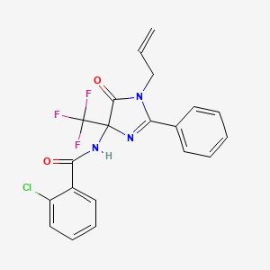 molecular formula C20H15ClF3N3O2 B12635310 C20H15ClF3N3O2 