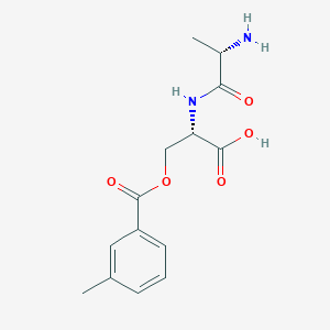 molecular formula C14H18N2O5 B12635329 L-Alanyl-O-(3-methylbenzoyl)-L-serine CAS No. 921934-47-6