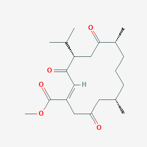 molecular formula C21H32O5 B1263536 Methyl tetrahydroisosarcoate 