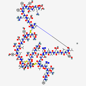 molecular formula C257H383N65O77S6Zn B1263539 Lente CAS No. 8049-62-5
