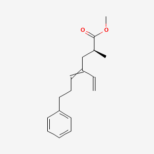molecular formula C17H22O2 B12635464 methyl (2S)-4-ethenyl-2-methyl-7-phenylhept-4-enoate CAS No. 919284-05-2