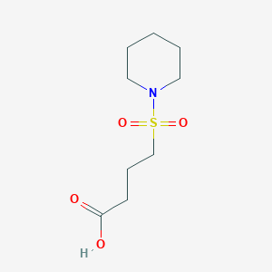 molecular formula C9H17NO4S B12635489 4-(Piperidine-1-sulfonyl)butanoic acid CAS No. 922190-01-0