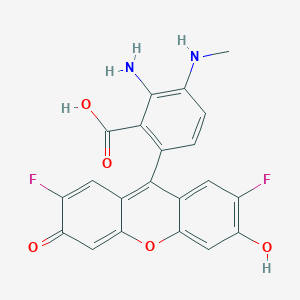 molecular formula C21H14F2N2O5 B1263559 DAF-FM dye 