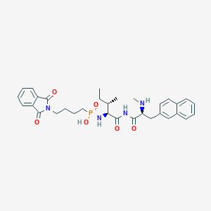 molecular formula C32H39N4O6P B126356 Pht-ape(P)-ile-nal-MA CAS No. 154438-97-8