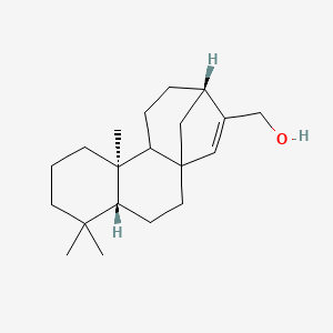 molecular formula C20H32O B1263560 [(4R,9R,13S)-5,5,9-trimethyl-14-tetracyclo[11.2.1.01,10.04,9]hexadec-14-enyl]methanol 