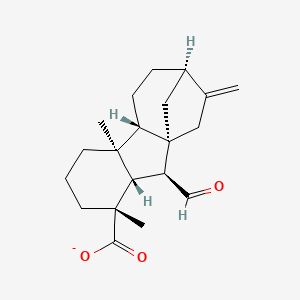 molecular formula C20H27O3- B1263570 gibberellin A12 aldehyde(1-) 