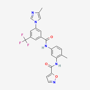 molecular formula C23H18F3N5O3 B1263582 Awl-II-38.3 