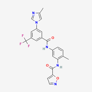 N-[2-methyl-5-[[[3-(4-methyl-1-imidazolyl)-5-(trifluoromethyl)phenyl]-oxomethyl]amino]phenyl]-5-isoxazolecarboxamide