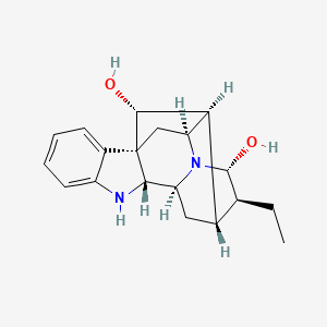 molecular formula C19H24N2O2 B1263583 22-Norajmalan-17alpha,21alpha-diol 