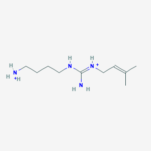 molecular formula C10H24N4+2 B1263594 N-Prenylagmatine 