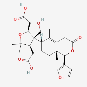 molecular formula C26H34O9 B1263598 deoxylimonoic acid D-ring-lactone 
