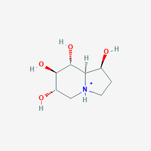 molecular formula C8H16NO4+ B1263600 6,7-Diepicastanospermine 