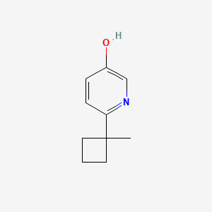 molecular formula C10H13NO B12636008 6-(1-Methylcyclobutyl)pyridin-3-ol 