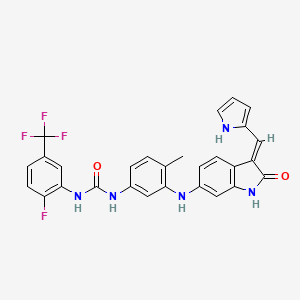 molecular formula C28H21F4N5O2 B1263602 GNF 5837 