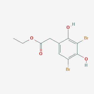 molecular formula C10H10Br2O4 B1263603 Subereaphenol C 