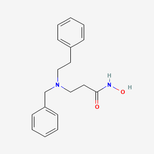 molecular formula C18H22N2O2 B12636042 N~3~-Benzyl-N-hydroxy-N~3~-(2-phenylethyl)-beta-alaninamide CAS No. 919997-28-7
