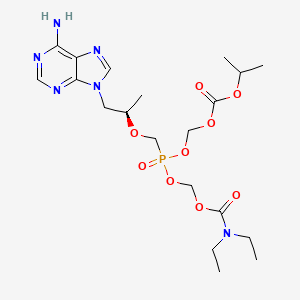 molecular formula C20H33N6O9P B12636501 Diethylaminocarboxymethyl POC Tenofovir 