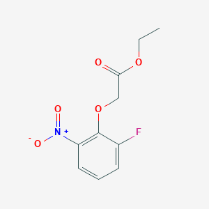molecular formula C10H10FNO5 B12636532 Ethyl (2-fluoro-6-nitrophenoxy)acetate CAS No. 921611-69-0