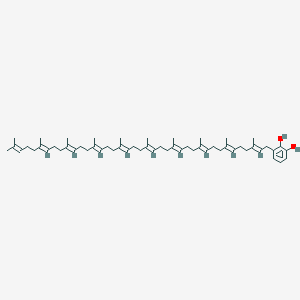 molecular formula C56H86O2 B1263656 3-(All-trans-decaprenyl)benzene-1,2-diol 